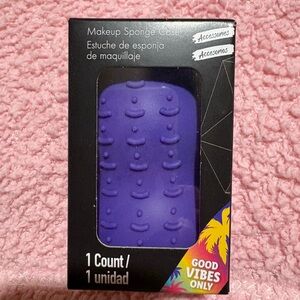 Vibrant Purple Makeup Sponge Holder